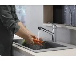 HANSGROHE Keukenkraan Focus M42 150 Met Uittrekbare Handdouche 71814000 Chroom -Spoelbakken Verkoop DV 8 10010327 04 4c NL 20210520141650