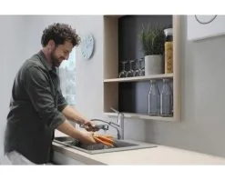 HANSGROHE Keukenkraan Focus M42 150 Met Uittrekbare Handdouche 71814000 Chroom -Spoelbakken Verkoop DV 8 10010327 06 4c NL 20210520141650