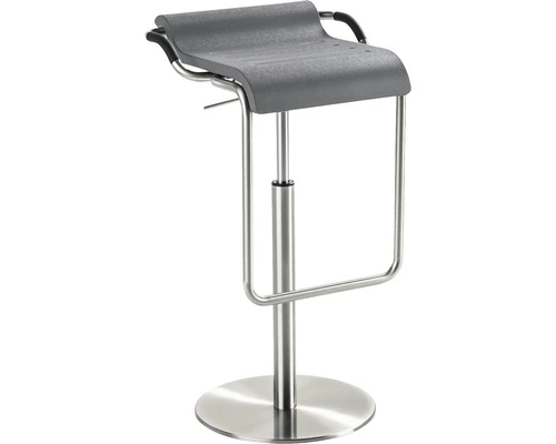 Mayer Sitzmöbel MAYER Barkruk Opus 96x42x47 Cm RVS/grijs 1 Mayer Sitzmöbel MAYER Barkruk Opus 96x42x47 Cm RVS/grijs