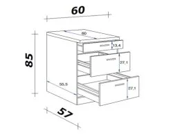 Flex-Well FLEX WELL Onderkast Lucca Wit 60x60x85 Cm -Spoelbakken Verkoop DV 8 10032096 02 4c DE 20220118134654 2