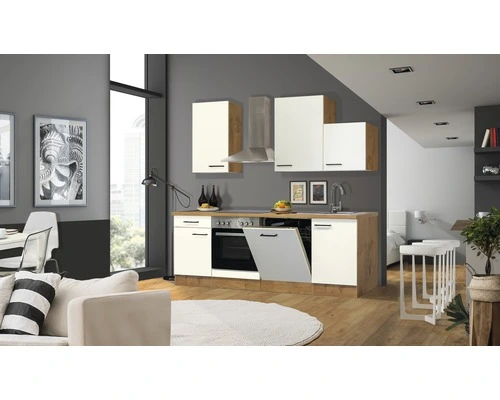 Flex-Well FLEX WELL Keukenblok Met Apparatuur Vintea Magnolia Mat 220x60 Cm 5 Flex-Well FLEX WELL Keukenblok Met Apparatuur Vintea Magnolia Mat 220x60 Cm - Afbeelding 5