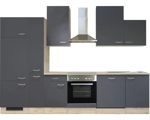 Flex-Well FLEX WELL Keukenblok Met Apparatuur Tiago Basaltgrijs Mat 310x60 Cm 9 Flex-Well FLEX WELL Keukenblok Met Apparatuur Tiago Basaltgrijs Mat 310x60 Cm - Afbeelding 9