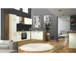 Flex-Well FLEX WELL Hoekkeuken Met Apparatuur Vintea Magnolia Mat 280x170 Cm