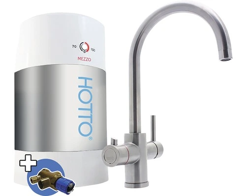 HOTTO Kokendwaterkraan Arco Combiset Incl. Mengventiel 5 L RVS 1 HOTTO Kokendwaterkraan Arco Combiset Incl. Mengventiel 5 L RVS