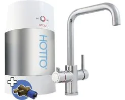 HOTTO Kokendwaterkraan Quadro Combiset Incl. Mengventiel 5 L Chroom