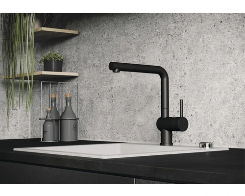 BLANCO Keukenkraan Linus Zwart 2 BLANCO Keukenkraan Linus Zwart - Afbeelding 2