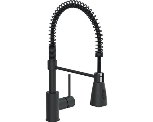 AVITAL Keukenkraan Solona Met Flexibele Uitloop Zwart 1 AVITAL Keukenkraan Solona Met Flexibele Uitloop Zwart
