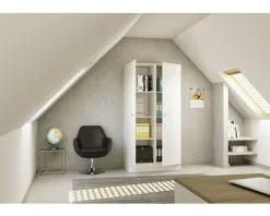 Flex-Well FLEX WELL Hoge Kast Lucca Wit Mat 100x60 Cm