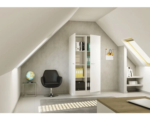 Flex-Well FLEX WELL Hoge Kast Lucca Wit Mat 100x60 Cm 1 Flex-Well FLEX WELL Hoge Kast Lucca Wit Mat 100x60 Cm