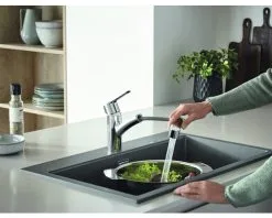 GROHE QUICKFIX GROHE Keukenkraan Met Uittrekbare Handdouche Start 2021 30307001 Chroom -Spoelbakken Verkoop DV 8 10469339 03 4c DE 20210702061658