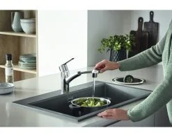 GROHE QUICKFIX GROHE Keukenkraan Met Uittrekbare Handdouche Start 2021 30307001 Chroom -Spoelbakken Verkoop DV 8 10469339 04 4c DE 20210702061658
