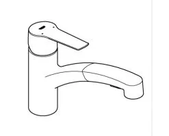 GROHE QUICKFIX GROHE Keukenkraan Met Uittrekbare Handdouche Start 2021 30307001 Chroom -Spoelbakken Verkoop DV 8 10469339 09 4c DE 20230320114753