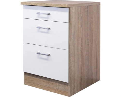 Flex-Well FLEX WELL Onderkast Samoa Wit 60x60x85 Cm 1 Flex-Well FLEX WELL Onderkast Samoa Wit 60x60x85 Cm