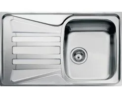 CENTA Spoelbak Atria 45 RVS 50x86 Cm Met Afdruip