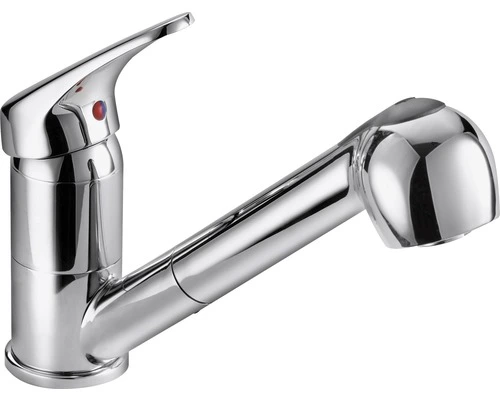 AVITAL Keukenkraan Esteril Met Uittrekbare Handdouche Chroom 1 AVITAL Keukenkraan Esteril Met Uittrekbare Handdouche Chroom