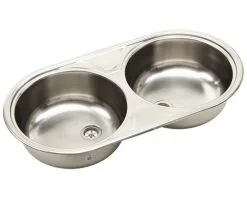 Opbouwspoelbak Dubbel RVS 84,7x44,4 Cm -Spoelbakken Verkoop DV 8 4116060 05 4c NL 20160421124708