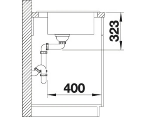BLANCO Spoelbak Palona 6 Basalt 61,5x51 Cm 8 BLANCO Spoelbak Palona 6 Basalt 61,5x51 Cm - Afbeelding 8