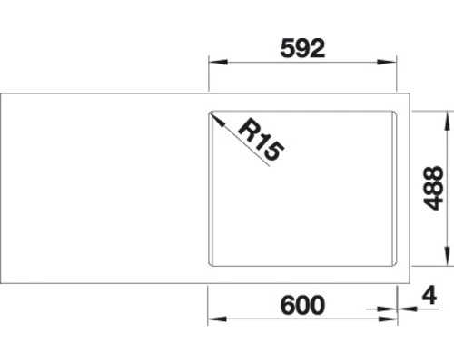 BLANCO Spoelbak Palona 6 Zwart 61,5x51 Cm 8 BLANCO Spoelbak Palona 6 Zwart 61,5x51 Cm - Afbeelding 8