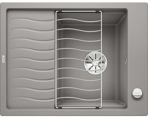 BLANCO Spoelbak Elon 45 S Alumetallic 65x50 Cm 1 BLANCO Spoelbak Elon 45 S Alumetallic 65x50 Cm