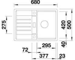 BLANCO Spoelbak Lexa 40 S Antraciet 68x50 Cm -Spoelbakken Verkoop DV 8 4619869 06 4c DE 20210816221651