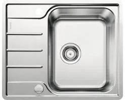 BLANCO Spoelbak Lemis RVS Geborstelde Afwerking 60,5x50 Cm