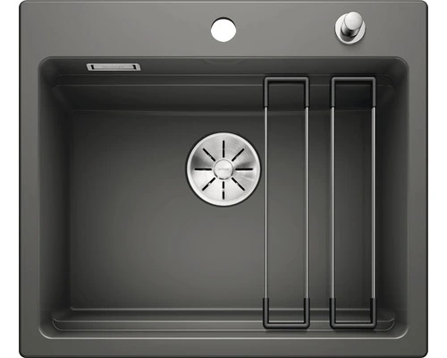 BLANCO Spoelbak Etagon 6 Basalt 58,4x51 Cm 1 BLANCO Spoelbak Etagon 6 Basalt 58,4x51 Cm