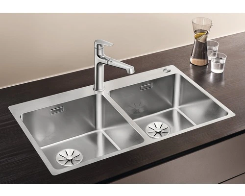 BLANCO Spoelbak Andano RVS Zijdeglans 86,5x50 Cm 2 BLANCO Spoelbak Andano RVS Zijdeglans 86,5x50 Cm - Afbeelding 2