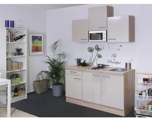 Flex-Well FLEX WELL Minikeuken Met Apparatuur Nepal Kashmir Glanzend 150,5x60 Cm 1 Flex-Well FLEX WELL Minikeuken Met Apparatuur Nepal Kashmir Glanzend 150,5x60 Cm