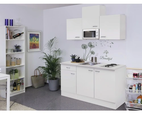 Flex-Well FLEX WELL Minikeuken Met Apparatuur Wito Wit Mat 150,5x60 Cm 1 Flex-Well FLEX WELL Minikeuken Met Apparatuur Wito Wit Mat 150,5x60 Cm