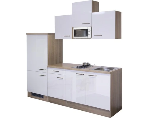 Flex-Well FLEX WELL Keukenblok Met Apparatuur Valero Wit Hoogglans 210x60 Cm 3 Flex-Well FLEX WELL Keukenblok Met Apparatuur Valero Wit Hoogglans 210x60 Cm - Afbeelding 3