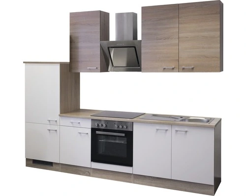 Flex-Well FLEX WELL Keukenblok Met Apparatuur Samoa Wit En Sonoma Eiken Mat 270x60 Cm 5 Flex-Well FLEX WELL Keukenblok Met Apparatuur Samoa Wit En Sonoma Eiken Mat 270x60 Cm - Afbeelding 5