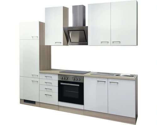 Flex-Well FLEX WELL Keukenblok Met Apparatuur Abaco Parelmoer Glanzend 270x60 Cm 5 Flex-Well FLEX WELL Keukenblok Met Apparatuur Abaco Parelmoer Glanzend 270x60 Cm - Afbeelding 5