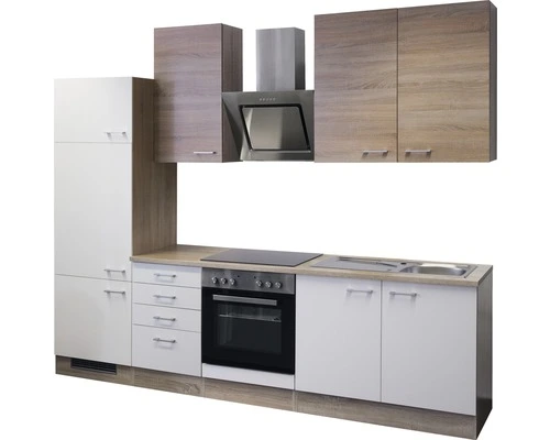 Flex-Well FLEX WELL Keukenblok Met Apparatuur Samoa Wit En Sonoma Eiken Mat 270x60 Cm 5 Flex-Well FLEX WELL Keukenblok Met Apparatuur Samoa Wit En Sonoma Eiken Mat 270x60 Cm - Afbeelding 5