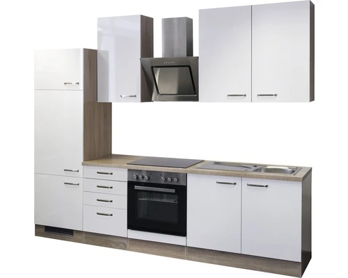 Flex-Well FLEX WELL Keukenblok Met Apparatuur Valero Wit Hoogglans 270x60 Cm 5 Flex-Well FLEX WELL Keukenblok Met Apparatuur Valero Wit Hoogglans 270x60 Cm - Afbeelding 5