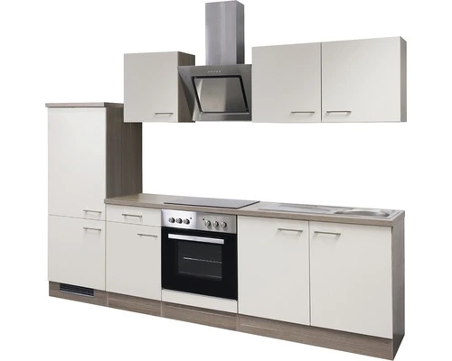 Flex-Well FLEX WELL Keukenblok Met Apparatuur Eico Magnoliawit Mat 270x60 Cm 5 Flex-Well FLEX WELL Keukenblok Met Apparatuur Eico Magnoliawit Mat 270x60 Cm - Afbeelding 5