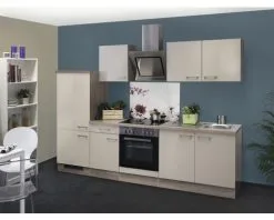 Flex-Well FLEX WELL Keukenblok Met Apparatuur Nepal Kashmir Glanzend 270x60 Cm