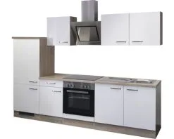 Flex-Well FLEX WELL Keukenblok Met Apparatuur Valero Wit Hoogglans 270x60 Cm -Spoelbakken Verkoop DV 8 5769555 03 4c DE 20170623085723