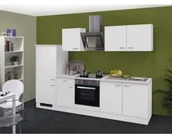 Flex-Well FLEX WELL Keukenblok Met Apparatuur Wito Wit Mat 270x60 Cm