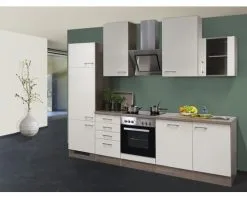 Flex-Well FLEX WELL Keukenblok Met Apparatuur Eico Magnoliawit Mat 280x60 Cm