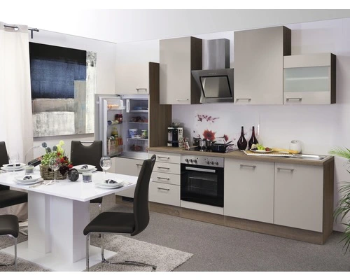 Flex-Well FLEX WELL Keukenblok Met Apparatuur Nepal Kashmir Glanzend 280x60 Cm 1 Flex-Well FLEX WELL Keukenblok Met Apparatuur Nepal Kashmir Glanzend 280x60 Cm