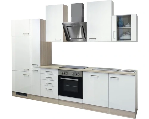 Flex-Well FLEX WELL Keukenblok Met Apparatuur Abaco Parelmoer Glanzend 310x60 Cm 6 Flex-Well FLEX WELL Keukenblok Met Apparatuur Abaco Parelmoer Glanzend 310x60 Cm - Afbeelding 6