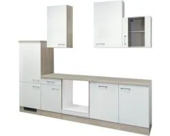 Flex-Well FLEX WELL Keukenblok Zonder Apparatuur Abaco Parelmoer Glanzend 280x60 Cm