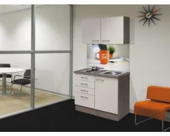 Flex-Well FLEX WELL Minikeuken Met Apparatuur Eico Magnoliawit Mat 100x60 Cm