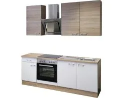 Flex-Well FLEX WELL Keukenblok Met Apparatuur Samoa Wit En Sonoma Eiken Mat 210x60 Cm 13 Flex-Well FLEX WELL Keukenblok Met Apparatuur Samoa Wit En Sonoma Eiken Mat 210x60 Cm -Spoelbakken Verkoop DV 8 5769749 03 4c DE 20170623092153