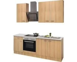 Flex-Well FLEX WELL Keukenblok Met Apparatuur Nano Beuken-decor Mat 210x60 Cm -Spoelbakken Verkoop DV 8 5769750 03 4c DE 20170623092245