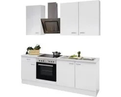 Flex-Well FLEX WELL Keukenblok Met Apparatuur Wito Wit Mat 210x60 Cm -Spoelbakken Verkoop DV 8 5769751 02 4c DE 20170623092245