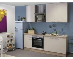 Flex-Well FLEX WELL Keukenblok Met Apparatuur Nepal Kashmir Glanzend 210x60 Cm