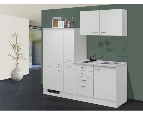 Flex-Well FLEX WELL Minikeuken Met Apparatuur Wito Wit Mat 190x60 Cm 1 Flex-Well FLEX WELL Minikeuken Met Apparatuur Wito Wit Mat 190x60 Cm