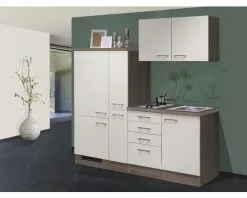 Flex-Well FLEX WELL Minikeuken Met Apparatuur Eico Magnoliawit Mat 190x60 Cm