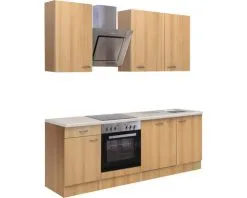 Flex-Well FLEX WELL Keukenblok Met Apparatuur Nano Beuken-decor Mat 220x60 Cm -Spoelbakken Verkoop DV 8 5769794 03 4c DE 20170623093841